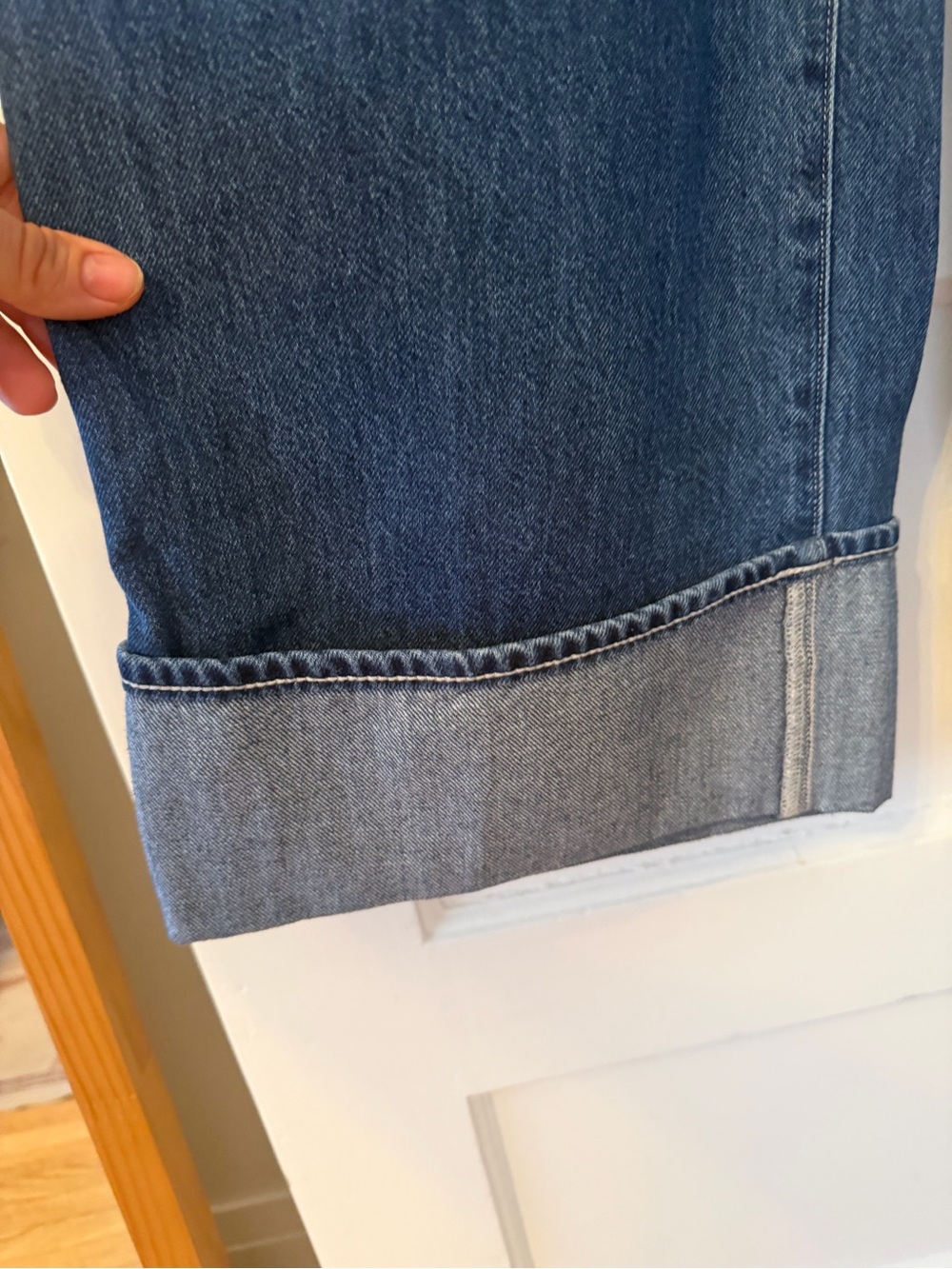 Madewell Superwide-Leg Cuffed Jeans - size 30 - Picture 2 of 11